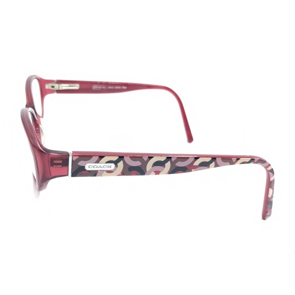 Coach Baila 2034 Pink Transparent Oval Eyeglasses Frames 50-15 135 Designer - Picture 7 of 12